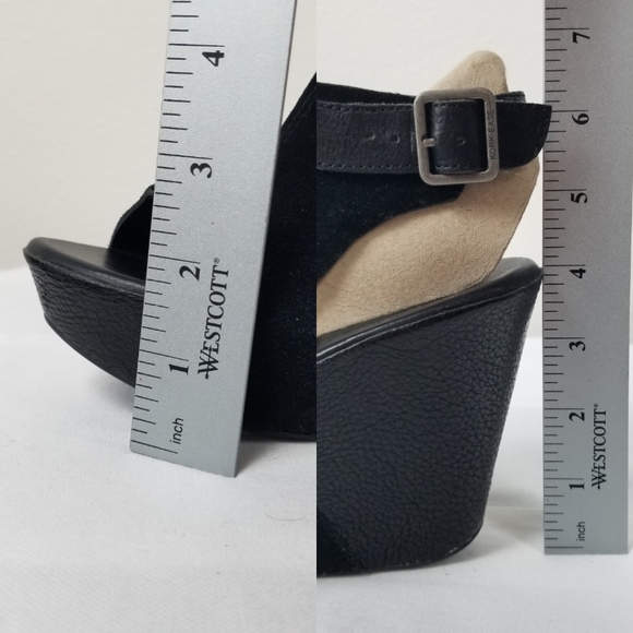 Kork-Ease Bohemian Nero Platform Ankle Strap in Black Suede Size 9 K35809 - Picture 12 of 12